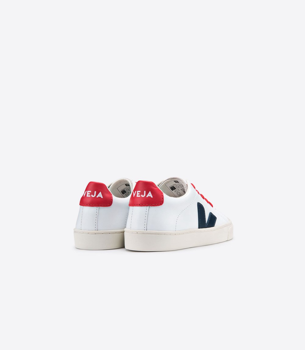 Veja Sneakers Barn - Esplar Läder - Vita - 492830-YLJ